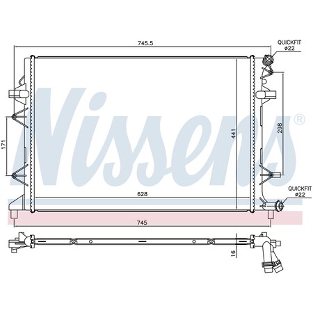 Nissen Radiator, 65017 65017